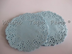 Papel decorativo circular Celeste