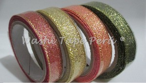 Cinta de tela brillante Set x 04 unidades