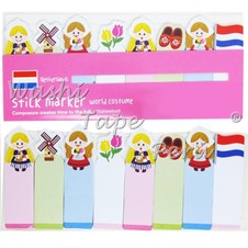Marcadores de páginas -  NETHERLANDS  Stick Marker world costume