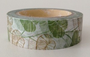 Washi Tape Angoo hojas verdes