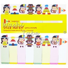 Marcadores de páginas -  INDIGENOUS Stick Marker world costume